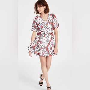 KARL LAGERFELD PARIS, Women's Crinkle-Chiffon Printed Dress, NWOT, 12